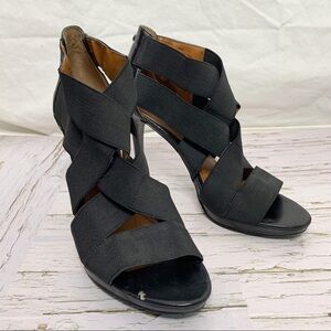 CALVIN KLEIN Black “Allison” Caged Stiletto High Heel